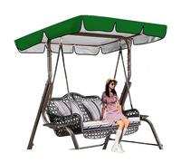 SEXIPLEXIX Tissu Oxford 600d Enduit d'argent De Haute Qualité Toile De Balancelle De Jardin Résistant Au Vent Et Aux Déchirures Liquidation Extérieure des Balançoires De Porche,green-190 * 132 * 15cm