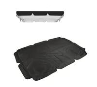 SEXIPLEXIX Tissu Oxford 600d Enduit d'argent De Haute Qualité Toile De Balancelle De Jardin Résistant Au Vent Et Aux Déchirures Liquidation Extérieure des Balançoires De Porche,Black-195 * 125 * 15cm