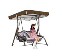 SEXIPLEXIX Tissu Oxford 600d Enduit d'argent De Haute Qualité Toile De Balancelle De Jardin Résistant Au Vent Et Aux Déchirures Liquidation Extérieure des Balançoires De Porche,brown-164 * 114 * 15cm