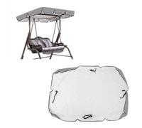 SEXIPLEXIX Tissu Oxford 600d Enduit d'argent De Haute Qualité Toile De Balancelle De Jardin Résistant Au Vent Et Aux Déchirures Liquidation Extérieure des Balançoires De Porche,grey-195 * 125 * 15cm
