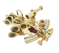 Sextant de poche London en laiton massif Cadeau marin Astrolabe