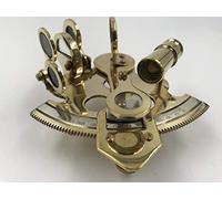 Sextant nautique en laiton brillant fait à la main 10,2 cm | Sextant marin | Instrument de navigation vintage