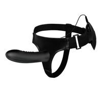 Sextoy connecté gode ceinture vibrant creux myron, Largeur 175 mm, Longueur 245 mm, Profondeur 80 mm, Rayon FEMME, Couleur Noir