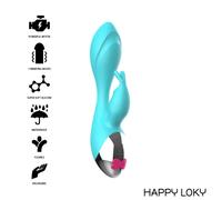 Sextoy connecté happy loky miki bunny, Largeur 130 mm, Longueur 260 mm, Profondeur 70 mm, Rayon FEMME