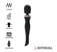 Sextoy connecté version 2.0 rechargeable noire - Profondeur: 70 mm, Rayon: FEMME, Couleur: Noir, Largeur: 127 mm, Longueur: 373 mm