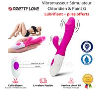 Sextoy Vibromasseur Réaliste Vibrant Clitoris Point G Godemichet Gode Dildo Femm