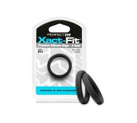 Sextoys - Anneau pour pénis - Lot de 2 Cockrings Xact-Fit n°11 Diamètre 28 mm