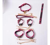 SexToys Couple Kit BDSM Thermochrome Réglables Ensemble de Servitude 4pcs-B | Erotiques, Menottes chevilles collier Tapette, Retenue et Bondage, Hard Fouet, Pour Homme Femme, Jouets Sexuels
