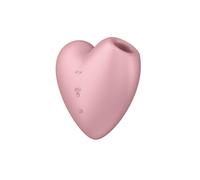 Satisfyer Stimulateur clitoridien Cutie Heart ondes d'air et vibrations étanche (IPX7) Rose