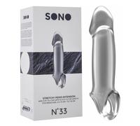 Sextoys - Gaine pour pénis - Gaine à pénis SONO N°33 transparente 11,5 x 3 cm