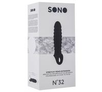 Sextoys - Gaine pour pénis - Gaine de pénis Ribby Penis Sono N°32 11 x 3 cm Noir