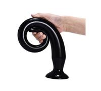 Sextoys - Godes XXL - SM - Gode XXL Tail Flex M 40 x 4,5 cm Noir