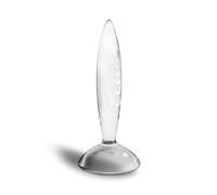 Satisfyer Crystal - Godemichet en verre nervuré (transparent)