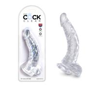 Sextoys Pour Tous Gode Ventouse Clear 19 cm - KING COCK