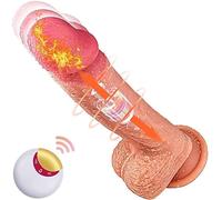 -Sèxtôysé Ġõđẹ M-Asseur Godemichés Realiste Pour Femme, Godes Anale Pour Homme Vibromasseurs Godes Va Et Vient Avec Télécommande Et Ventouse Puissant Godemichets Clitoridienne,Debutant Couple