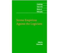 Sextus Empiricus, Cambridge Texts in the History of Philosophy Sextus (Auteur)