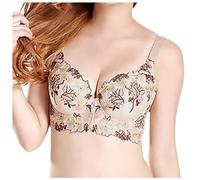 Sexy Adjustable Push Up Bra with Embroidery for Women, a, 8(A,10)