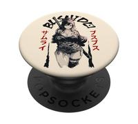 Sexy Anime Girl Japonais Samurai Bushido Code Japon Ninja PopSockets PopGrip Adhésif