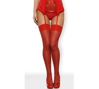SEXY BAS EN COLOR ROUGE OBSESSIVE HAUTE QUALITE POUR FEMME LINGERIE BAS ELEGANT