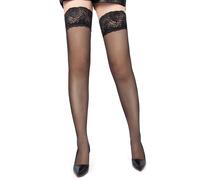 Sexy Bas Voile Noir & Dentelle