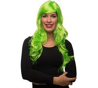 Sexy cheveux longs perruque femme bou ondulée pour carnaval thème de la fête - 13 couleurs (vert)