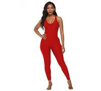 Sexy Combinaison Femme Yoga Sport Tenue Moulante Dos Nue Imprimée Leopard Tigre Justaucorps de Danse Combi Pantalon Survêtement Ensemble 22 Piece pour Running Jogging Gym Training Pilate Tracksuit
