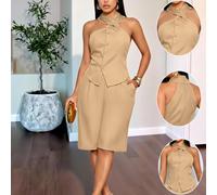 Sexy, élégant, décontracté et adapté aux déplacements, ce Top/chemise de style irrégulier jaune gingembre Top de gamme avec un sentiment vintage est parfait pour le printemps et l'été. L,M,S,XLUnicolo