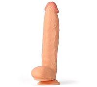 Sexy Emporium Gros réaliste Gode ventouse Blanc 31 cm