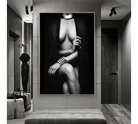 Sexy Femme Corps Affiche Photos Peinture À L'huile Impression Sur Toile Noir Et Blanc Mur Art Pour Salon Home Decor HD Prints 70x100cm Sans Cadre