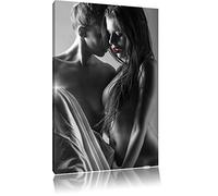 Sexy Girls Amour noir / blanc Taille: 120x80 sur toile, XXL énormes Photos complètement encadrées avec civière, impression d'art sur murale avec cadre, moins cher que la peinture ou une peinture à l'huile, pas une affiche ou une bannière,