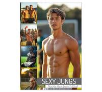 SEXY JUNGS - Nackte Haut beim Fußball (Wandkalender 2026 DIN A2 hoch), CALVENDO Monatskalender: Trainierte Jungs mit Sixpack zeigen nackte Haut in ... Schweiß und Leidenschaft in jedem Monat