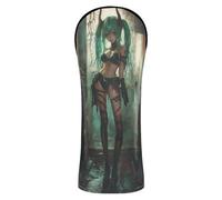 Sexy Little Devil Anime Woman Couvre-club de golf en cuir PU avec étiquettes interchangeables pour driver bois de parcours hybride