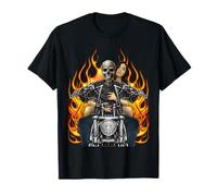 Sexy Pin Up Girl Skeleton Rider Moto Cadeau Biker T-Shirt