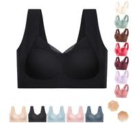 Sexy Push Up Wireless Bras, No More Sagging Breasts, for Women of Middle and Older Age Which(Black,L)