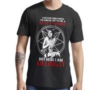 Sexy Satanist Gothic Style Design Tee T-Shirt Black M