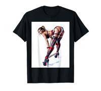 Sexy Shibari Art Tees - Femme Sexy en Corde Shibari Rouge T-Shirt