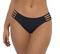 Sexy String Maillots de Bain Femme Brésilien Bas de Bikini Femme Thong Bikini Bottom Taille Basse Cutout Bas de Maillots Slip de Bain Respirant
