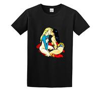 Sexy Super Woman Kissing Lesbian Pride O-Neck 100% Cotton Short Sleeve Unisex T-Shirt XL