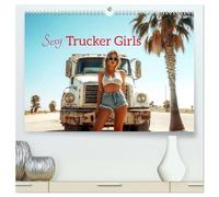 Sexy Trucker Girls (hochwertiger Premium Wandkalender 2026 DIN A2 quer), Kunstdruck in Hochglanz: PS starke Autos und hübsche Mädchen