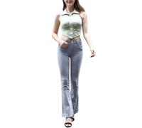 Sexy Woman Jean Cabana pour Femme avec Poches (L, Af080 Gris)