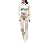 Sexy Woman Jean Cabana pour Femme avec Poches (S, Af080 Beige)