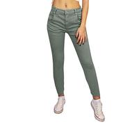 Sexy Woman Pantalon femme super élastique en coton (cod. H163G), Militaire, L