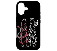 Sexy Women Illustration Duality Symbol Devil and Angel Girls Coque pour iPhone 17