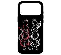 Sexy Women Illustration Duality Symbol Devil and Angel Girls Coque pour iPhone 17 Pro Max