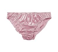 SexyElastic Satin Pantalon sous-Vêtements Femme Taille Basse Satin Slip Coton Entrejambe Doux Respirant sous-Vêtement Confortable Femme