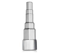 Sexyhot 1/2" Clé étagée pour cliquet avec 5 niveaux 3/8, 1/2, 3/4, 1-1/4", Clé universelle pour raccords de valve pour sanitaires et plomberie et radiateurs