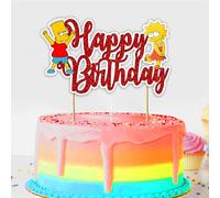 Seyal® Brt Simpson Décoration de gâteau d'anniversaire