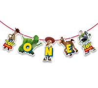 Seyal® Décoration de fête d'anniversaire - Bannière Toy Story One