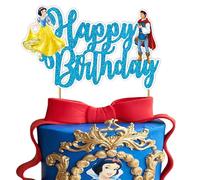 Seyal® Décoration de gâteau d'anniversaire Blanche-Neige et les Sevn Nains