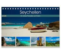 Seychellen - Ein letztes Paradies auf Erden (Tischkalender 2026 DIN A5 quer), CALVENDO Monatskalender: Die Seychellen sind berühmt für ihre traumhaft ... sowie die spektakuläre Fauna und Flora!